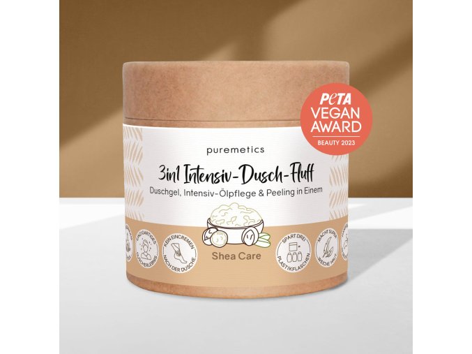 01 puremetics 3in1 Dusch Fluff Shea Care Hauptartikelbild