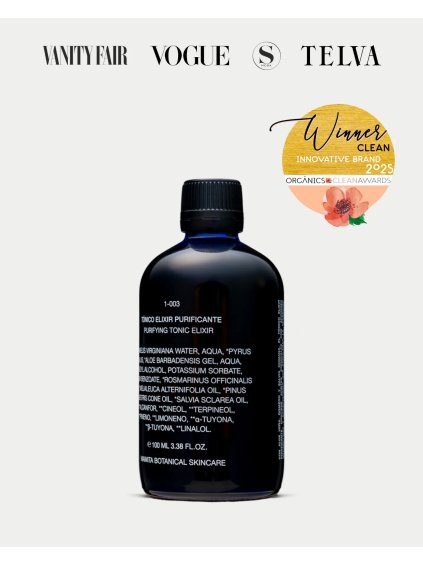 Mamita Botanical čistící tonikový elixír pro regulaci kožního mazu 100 ml
