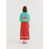 Bobo Choses sukně s kontrastním lemem červená dámská