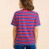 T Shirtgestreift RotBlau 3 NEU