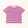 T Shirtgestreift AuberginePink 2