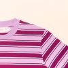 T Shirtgestreift AuberginePink 6