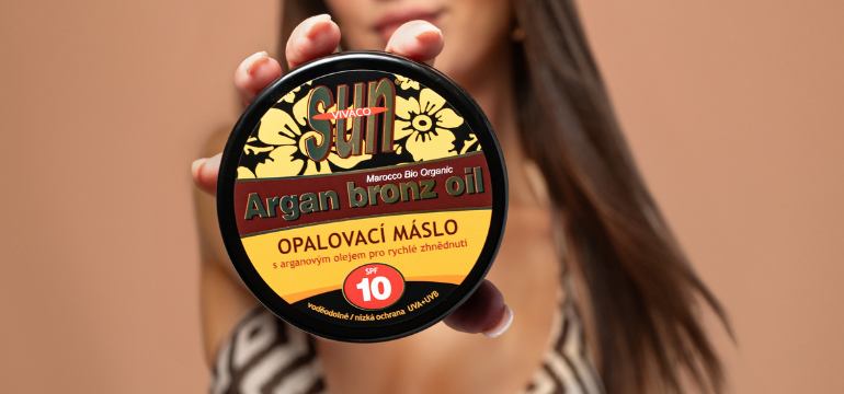 Opalovací kosmetika s arganovým olejem