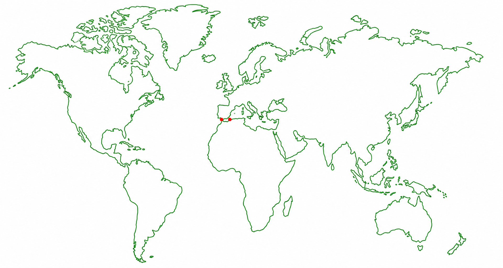 Stylizovaná mapa světa