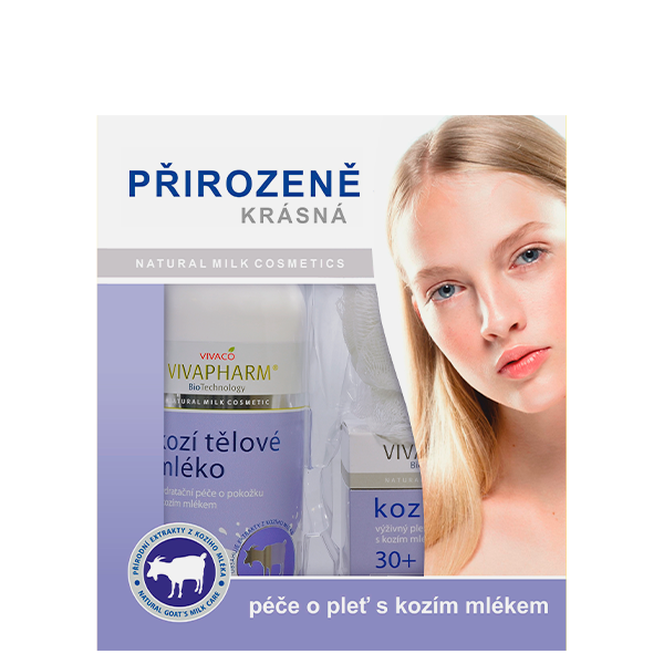 Dárková kazeta kosmetiky s kozím mlékem