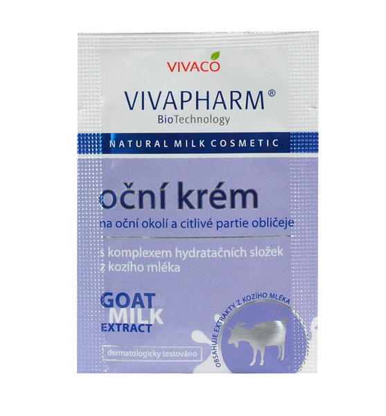 Vivaco Oční krém s kozím mlékem VIVAPHARM - vzorek 4 ml