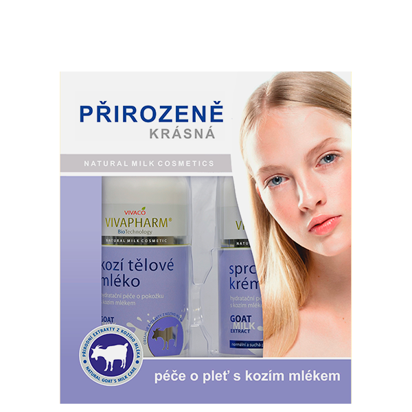 Dárková kazeta kosmetiky s kozím mlékem 2 ks