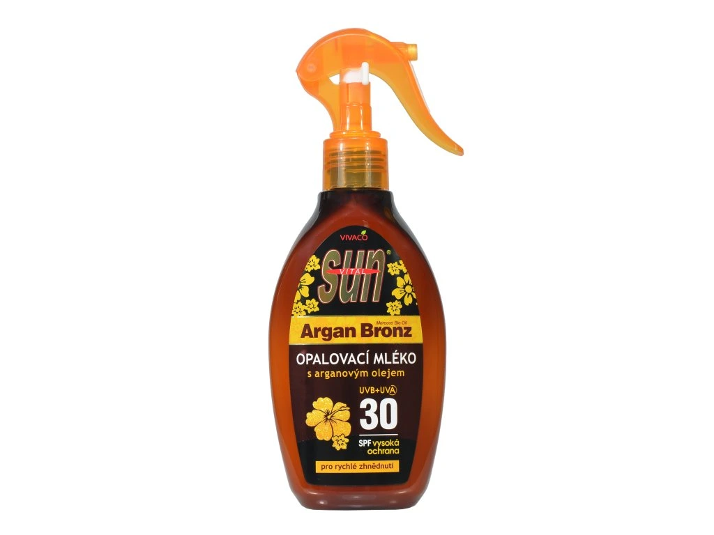 Vivaco Opalovací mléko s BIO arganovým olejem SPF 30 SUN VITAL 200 ml