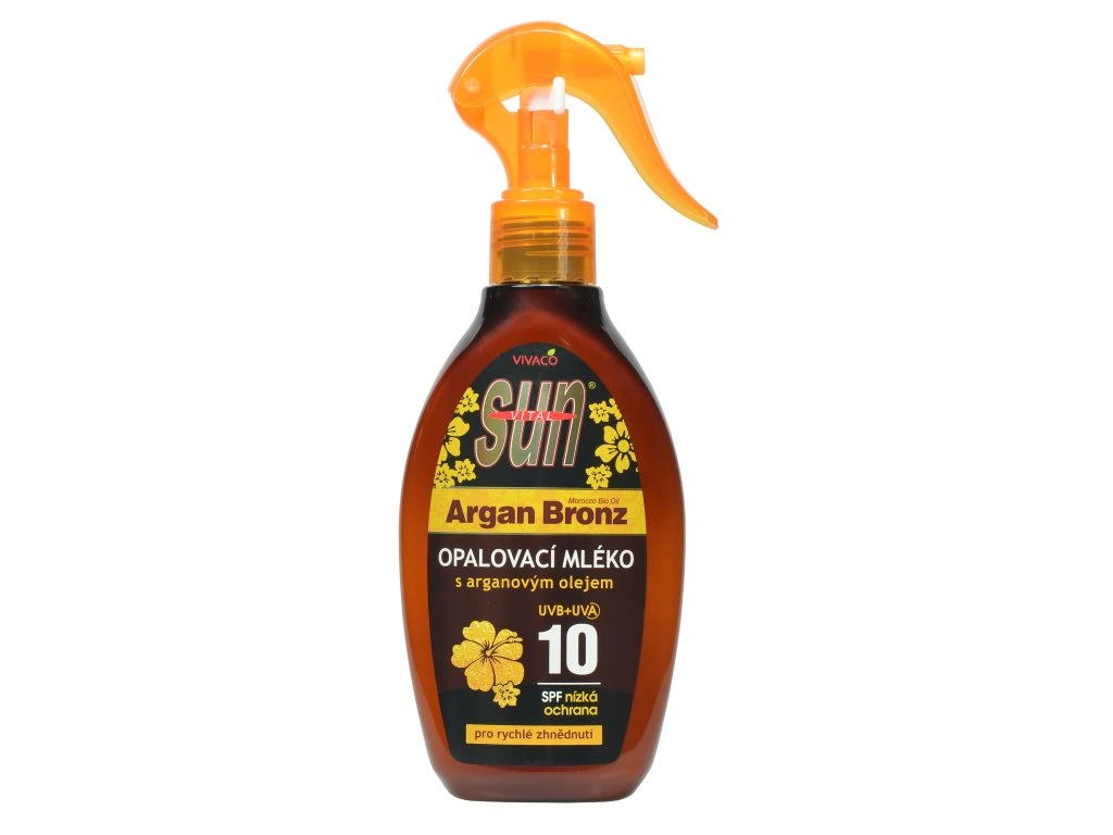 Vivaco Opalovací mléko s BIO arganovým olejem SPF 10 SUN VITAL 200 ml