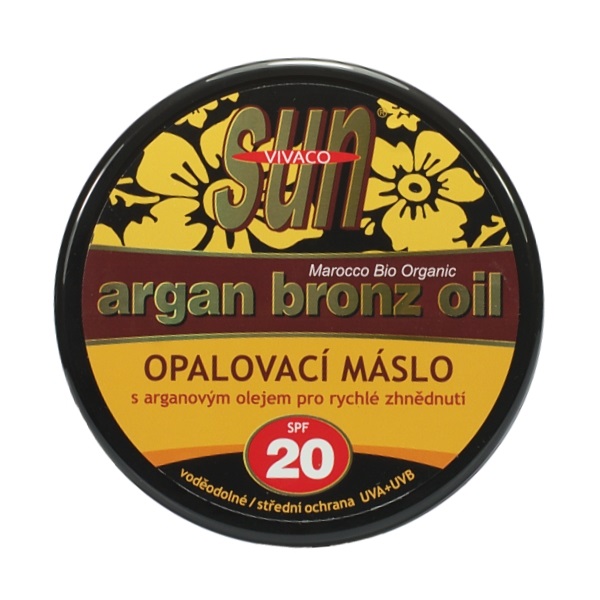 Opalovací máslo s BIO arganovým olejem 20 200 ml