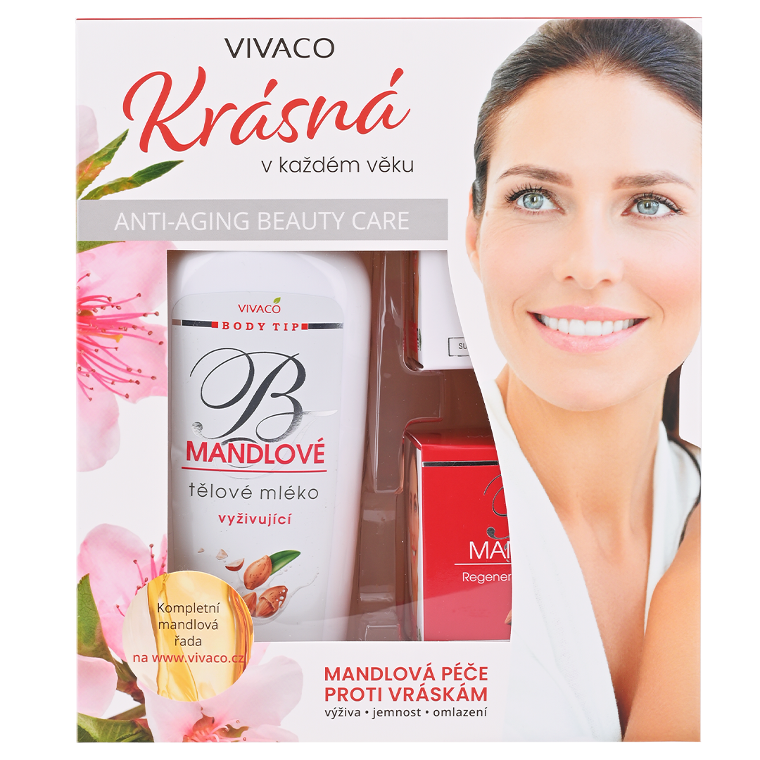 Vivaco Dárková kazeta kosmetiky s mandlovým olejem 3 ks