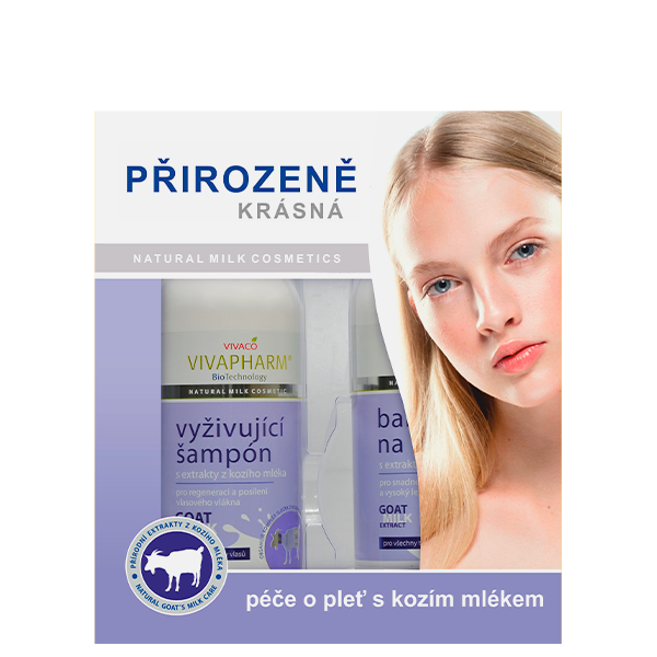 Dárková kazeta kosmetiky s kozím mlékem 2 ks