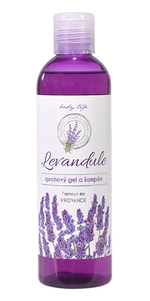 Sprchový gel a šampon s levandulovým olejem Premium 250 ml