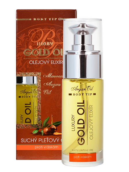 Luxury Gold Oil suchý pleťový olej s arganovým olejem 30 ml