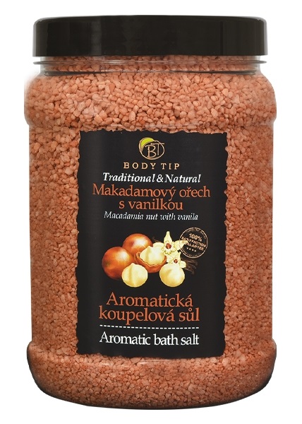 Koupelová sůl Makadamový ořech s vanilkou 1500 g 1500 g