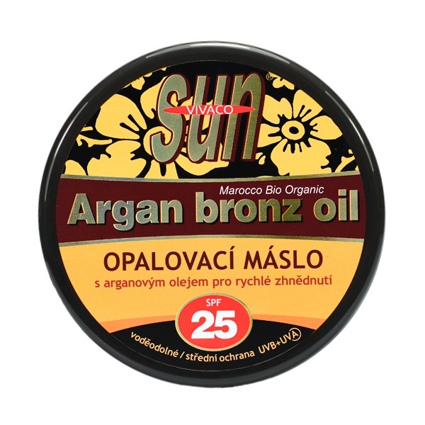 Opalovací máslo s BIO arganovým olejem 25 200 ml