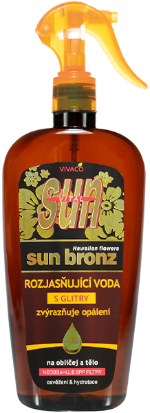 Rozjasňující voda s třpytivým efektem 300 ml