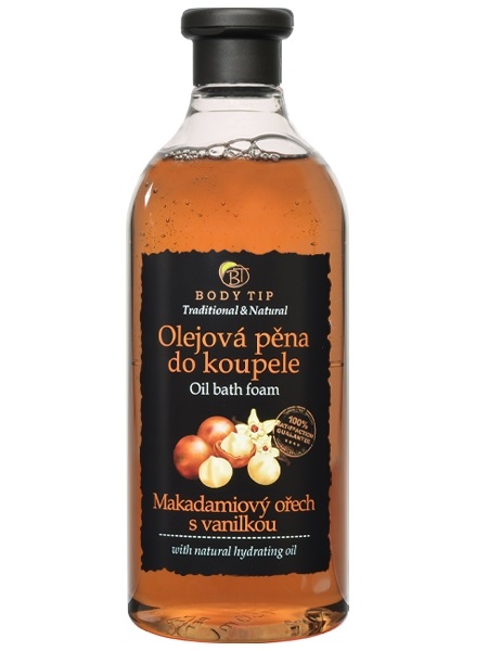 Olejová pěna do koupele Makadamový ořech s vanilkou 750 ml