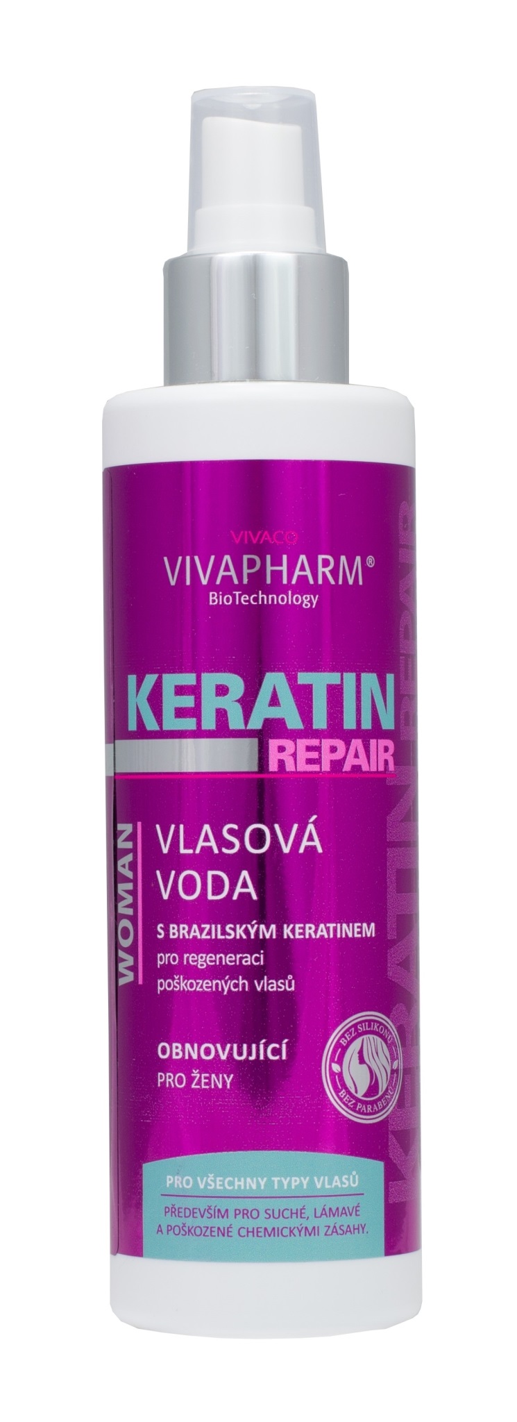 Keratinová vlasová voda s kofeinem 200 ml