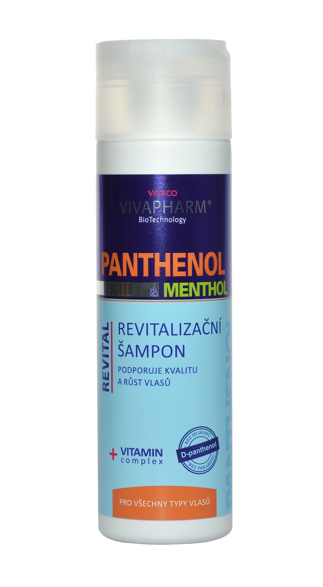 Revitalizační šampon s panthenolem a mentolem 200 ml