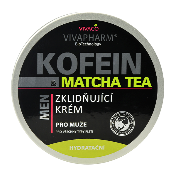 Zklidňující krém pro muže Kofein a Matcha Tea 200 ml