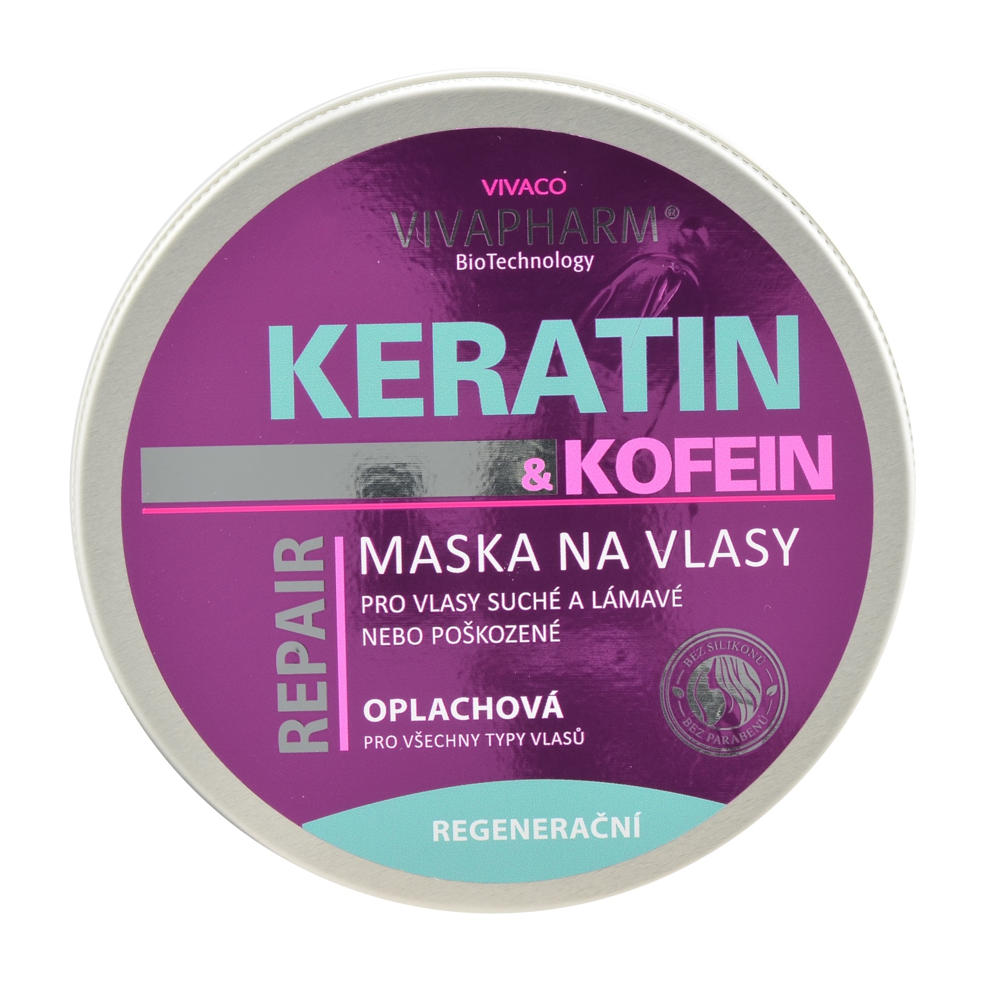 Keratinová maska na vlasy s kofeinem 200 ml