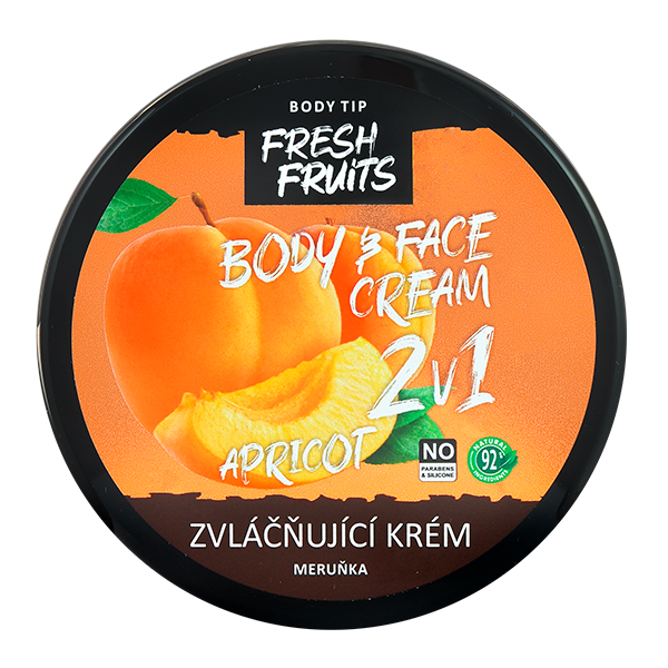 Zvláčňující krém na obličej a tělo Meruňka 200 ml
