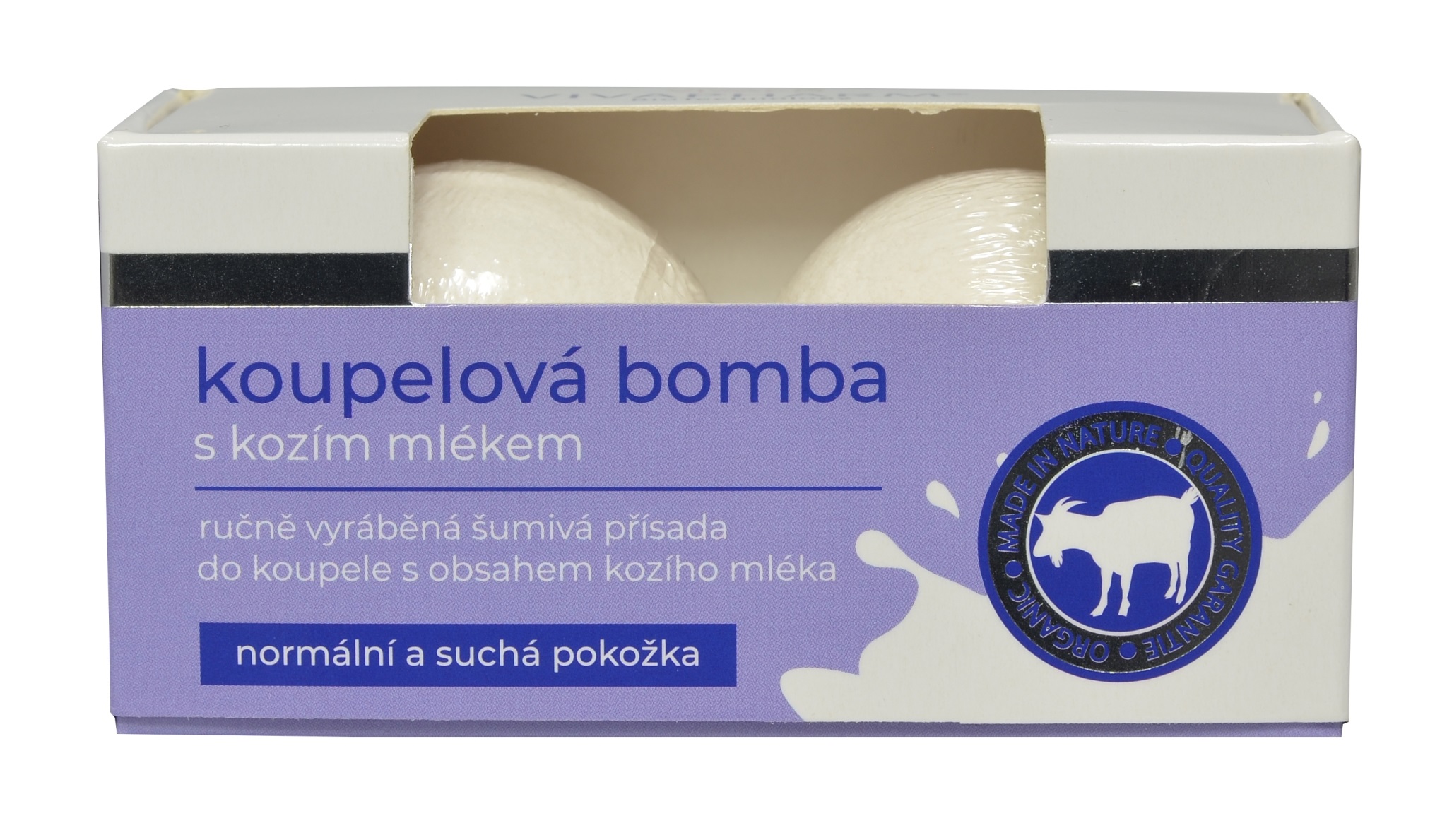 Koupelová bomba s kozím mlékem 2 x 75 g