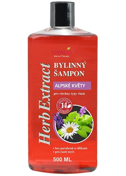 Bylinný šampon Alpské květy 500 ml