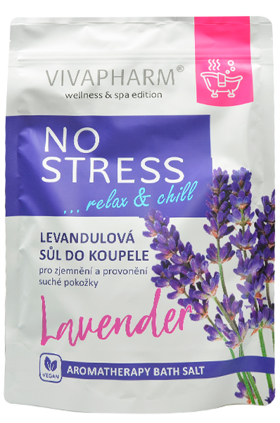 Vivaco Levandulová sůl do koupele NO STRESS 1000 g 1000 g