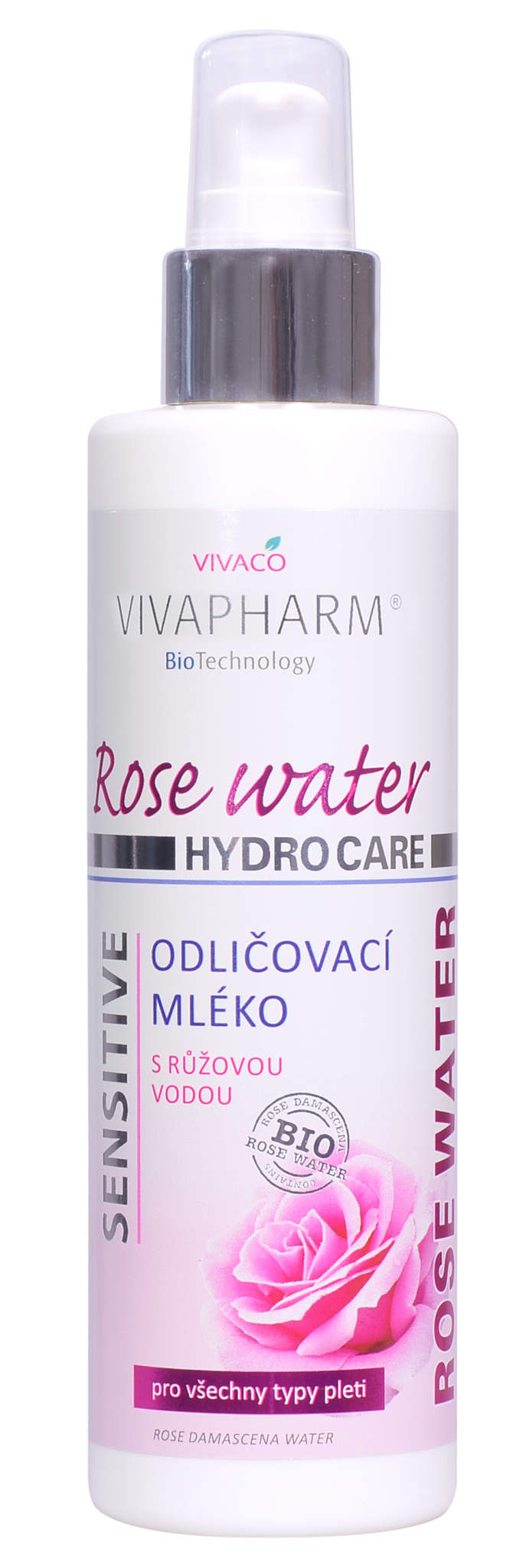 Odličovací mléko s růžovou vodou 200 ml