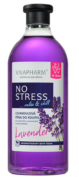 Vivaco Pěna do koupele s levandulovým olejem NO STRESS 750 ml