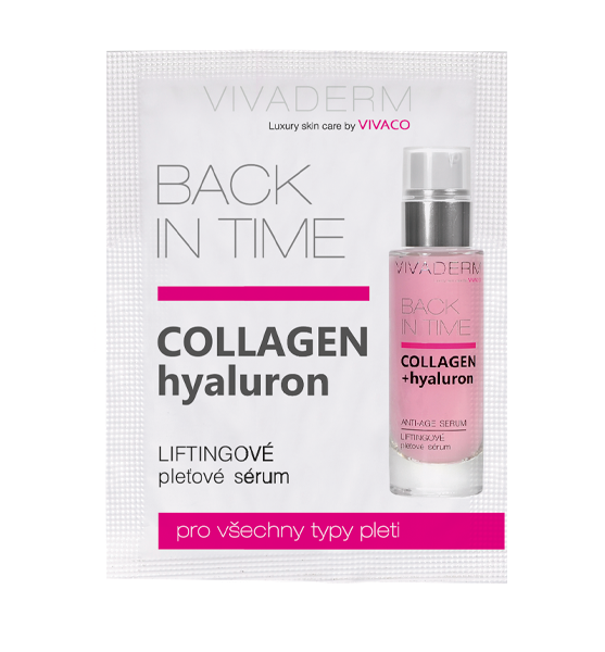 Vivaco Liftingové sérum COLLAGEN + hyaluron BACK IN TIME - vzorek 4 ml