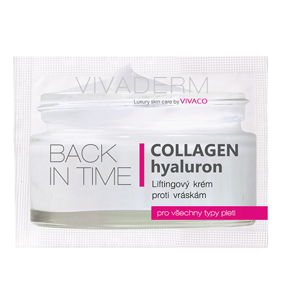 Vivaco Liftingový krém COLLAGEN + hyaluron BACK IN TIME - vzorek 4 ml