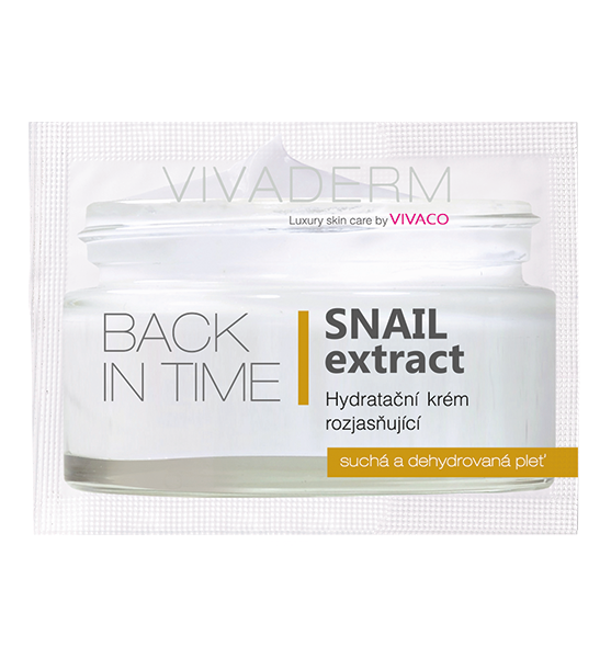 Vivaco Rozjasňující hydratační krém SNAIL extract BACK IN TIME - vzorek 4 ml