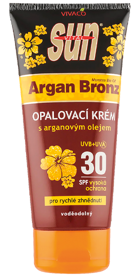 Opalovací krém s BIO arganovým olejem 30 200 ml