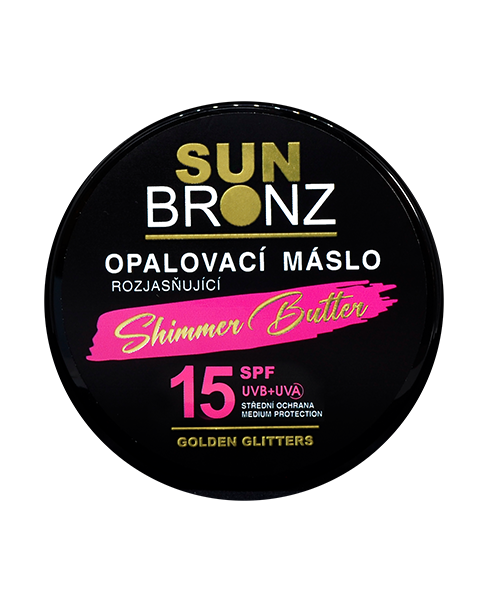 Vivaco Opalovací máslo s třpytivým efektem SPF 15 SUN BRONZ 100 ml