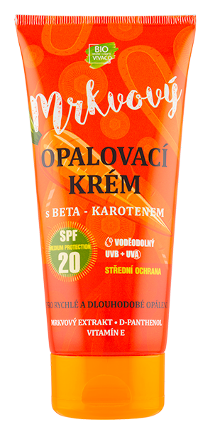 Opalovací krém s mrkvovým extraktem 20 200 ml