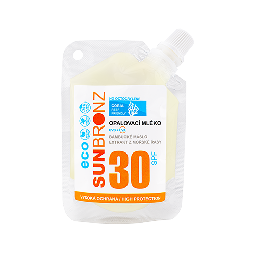 Vivaco Opalovací mléko SUN BRONZ SPF 30 - Coral Friendly cestovní balení 50 ml
