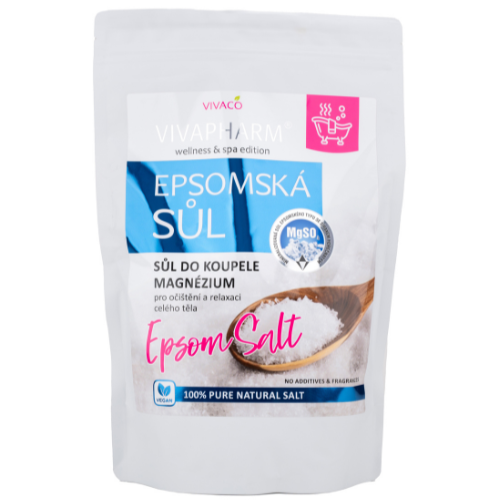 Vivaco Epsomská sůl do koupele OČISTA & RELAX 1000 g 1000 g