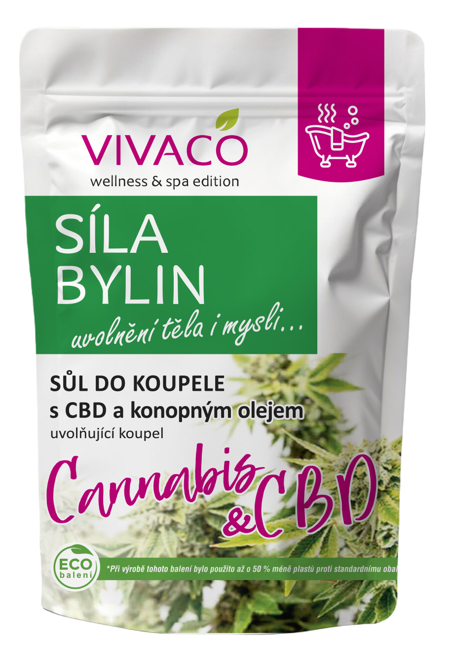 Sůl do koupele Cannabis 1000 g