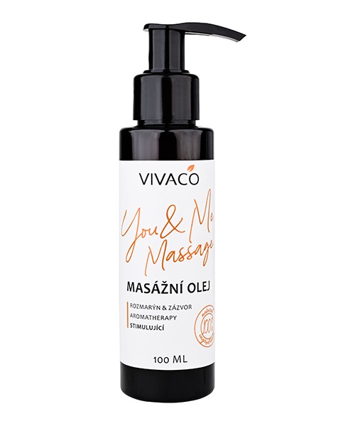 Masážní olej stimulující Rozmarýn a Zázvor 100 ml