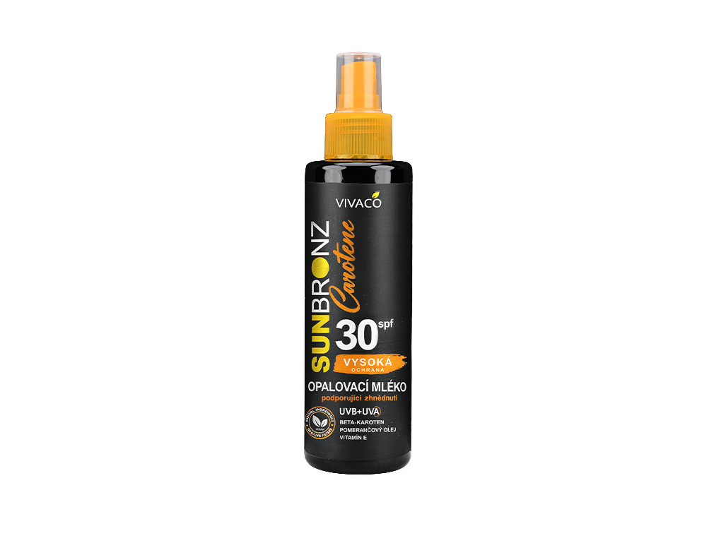 Vivaco Opalovací mléko Carotene SPF 30 SUN BRONZ 150 ml