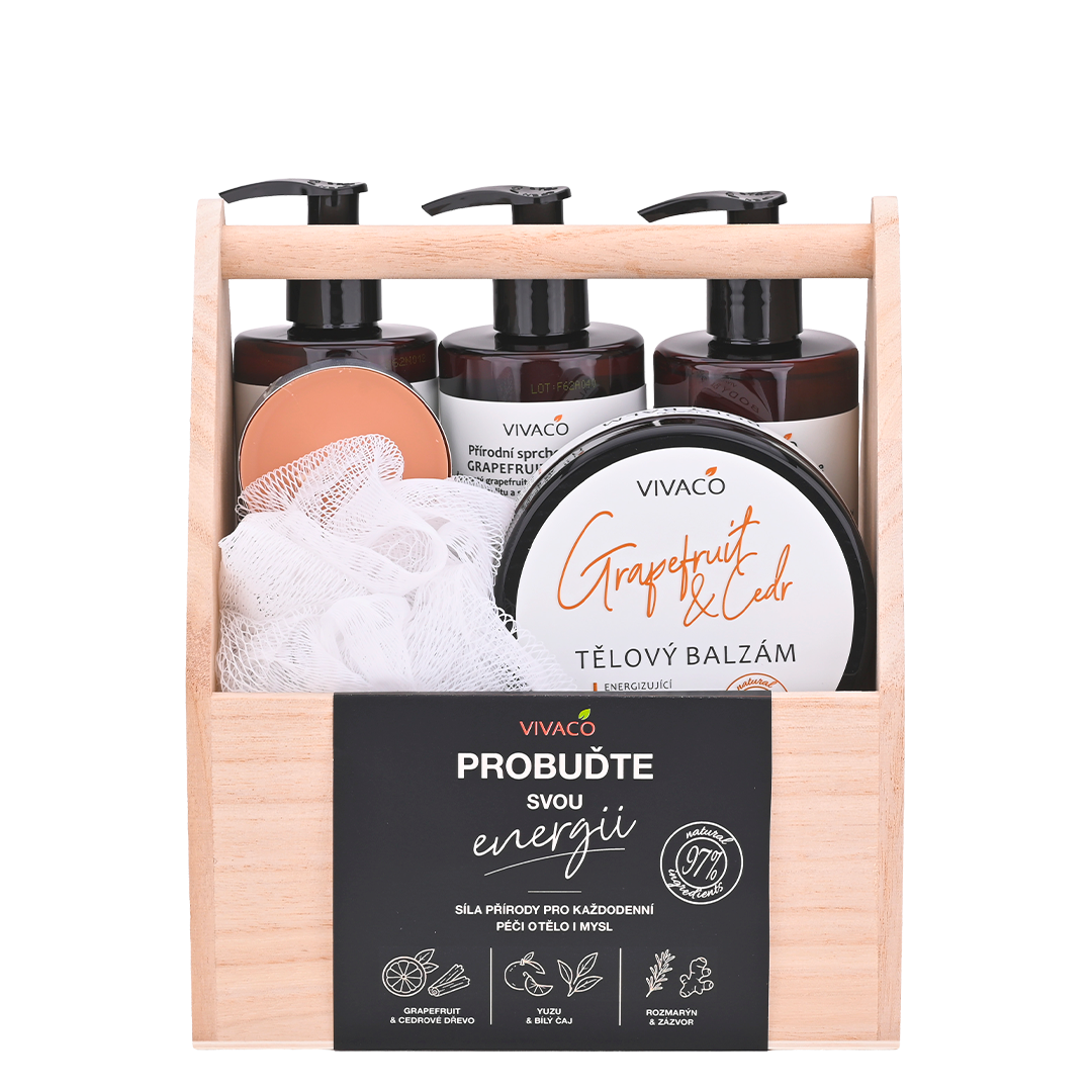 Vivaco Dárkové balení Grapefruit a Cedr 7 ks