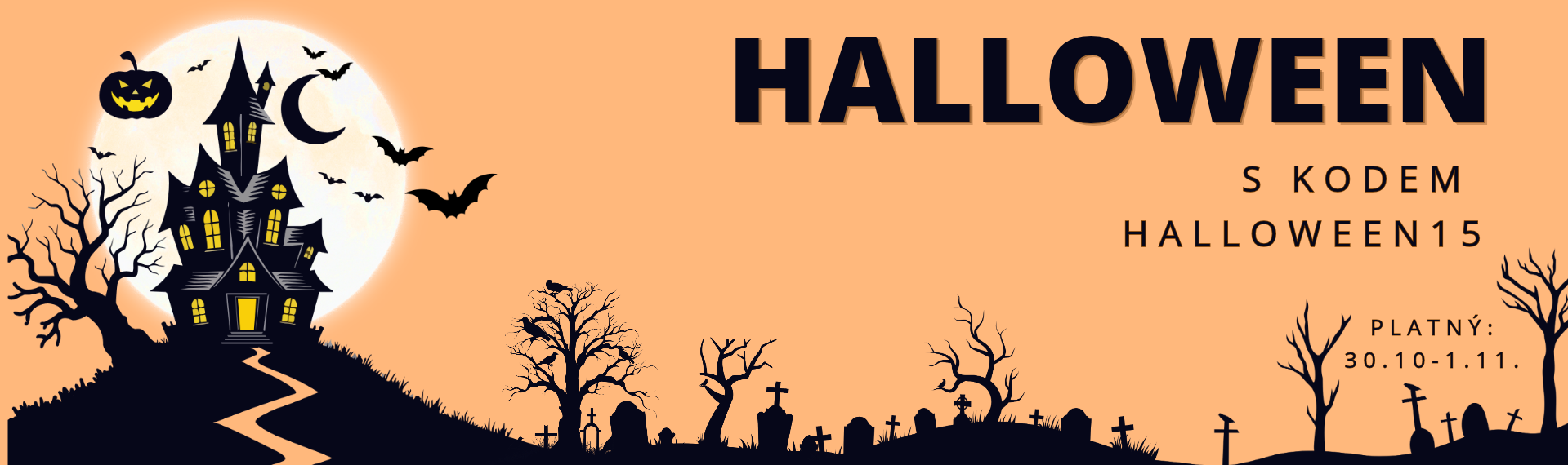 15% sleva během Hallowen víkendu