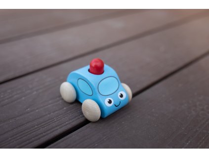 Pískací auto s majákem modré