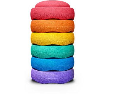 stapelstein original rainbow classic recyclable polypropylene ideal for balance exercises balance toys 467924