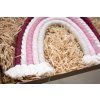 Macramé duha růžová – dekorace na zeď do dětského pokoje  boho styl