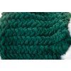 Dětská háčkovaná deka tmavě zelená – do kočárku a postýlky  55×70 cm, OEKO-TEX