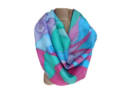 Hedvábný šátek Vůně středomoří